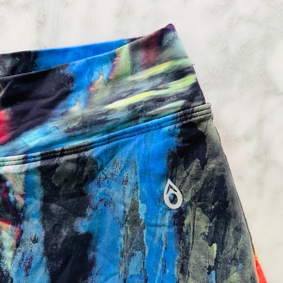 Dona Jo Athletic Skort Blue Bright Marble Size 1/Small Tennis Pickleball Walking - Picture 2 of 6